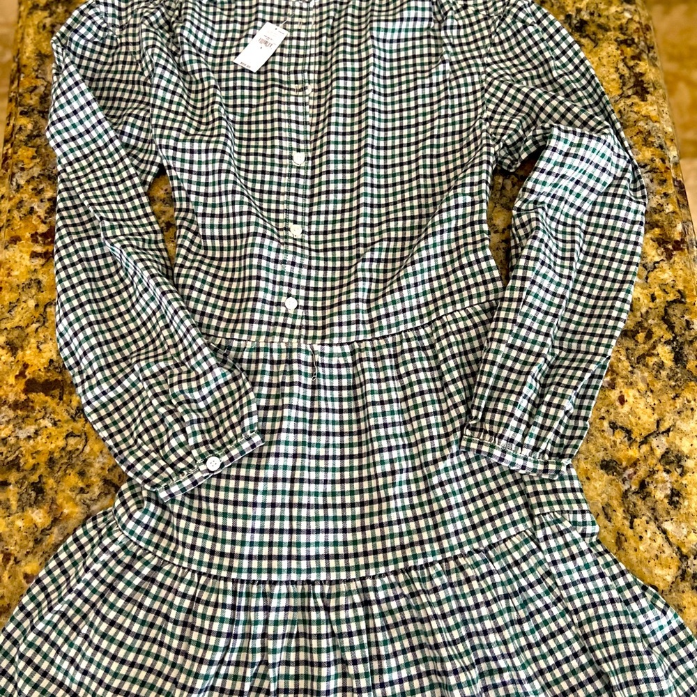 GAP size small plaid dress NWT